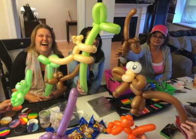 Balloon jam with lots of twisters